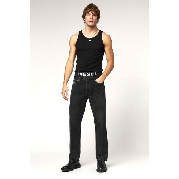 Diesel Industry Black 100% Cotton Straight Leg Jeans Pants    Mens Size 36 - Picture 1 of 12